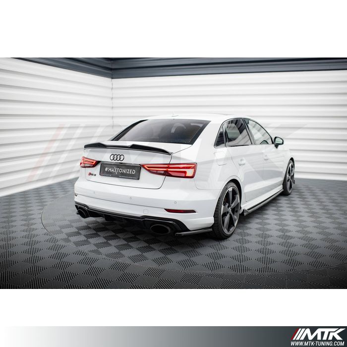 Lames latérales arrière Maxton V2   Audi RS3 8V Berline Phase 2 2017-2020